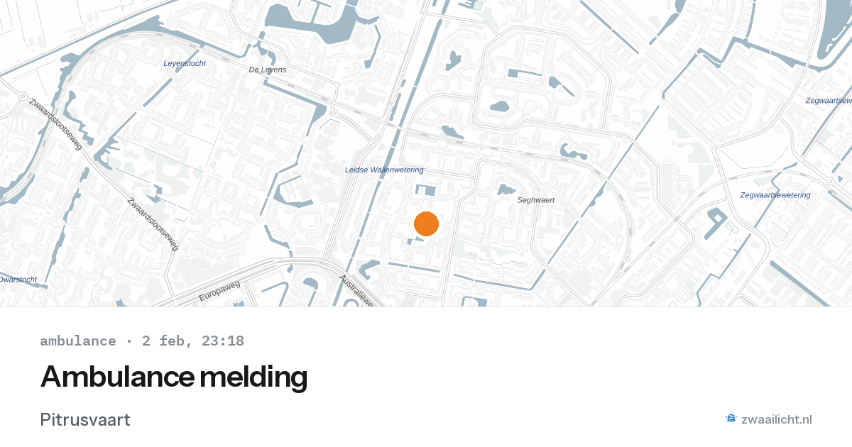 Ambulance melding — 2 feb 2026