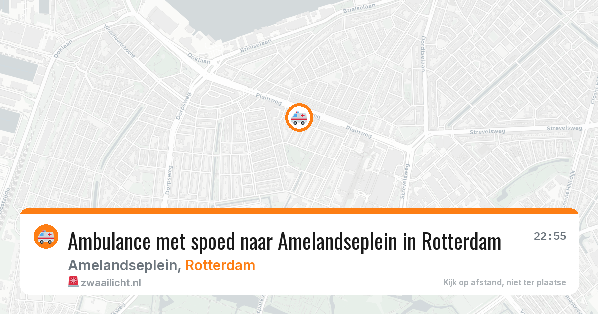 Ambulance met spoed naar Amelandseplein in Rotterdam — 25 mei 2026