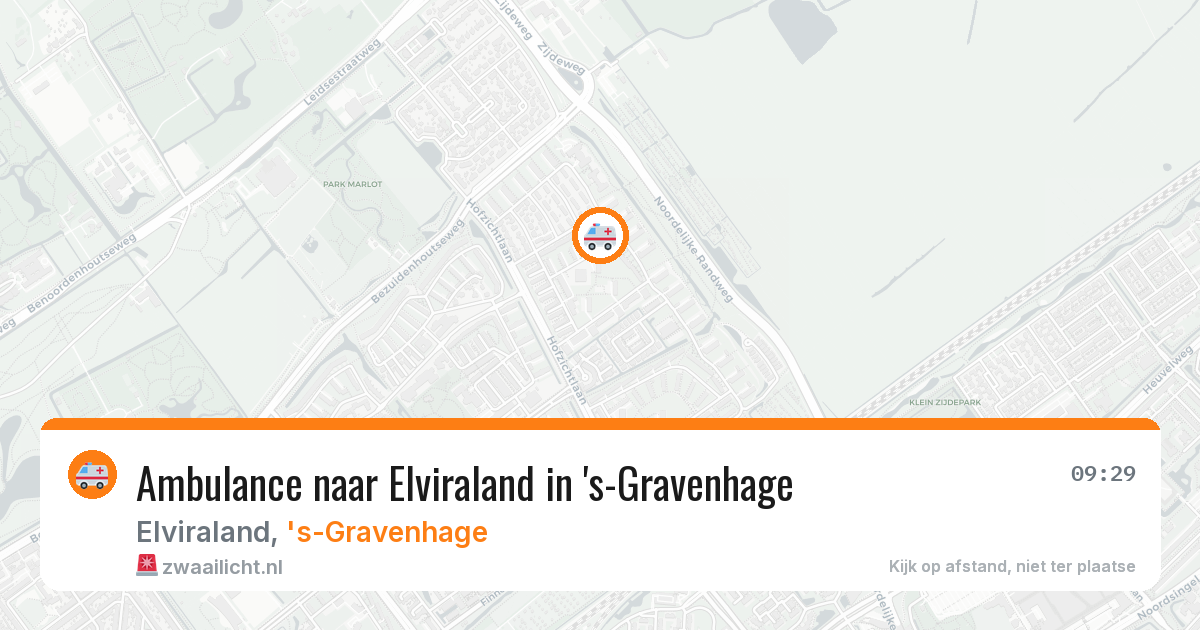 Ambulance naar Elviraland in 's-Gravenhage — 1 aug 2026