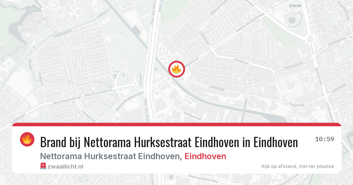 Brand bij Nettorama Hurksestraat Eindhoven in Eindhoven — 4 mei 2026