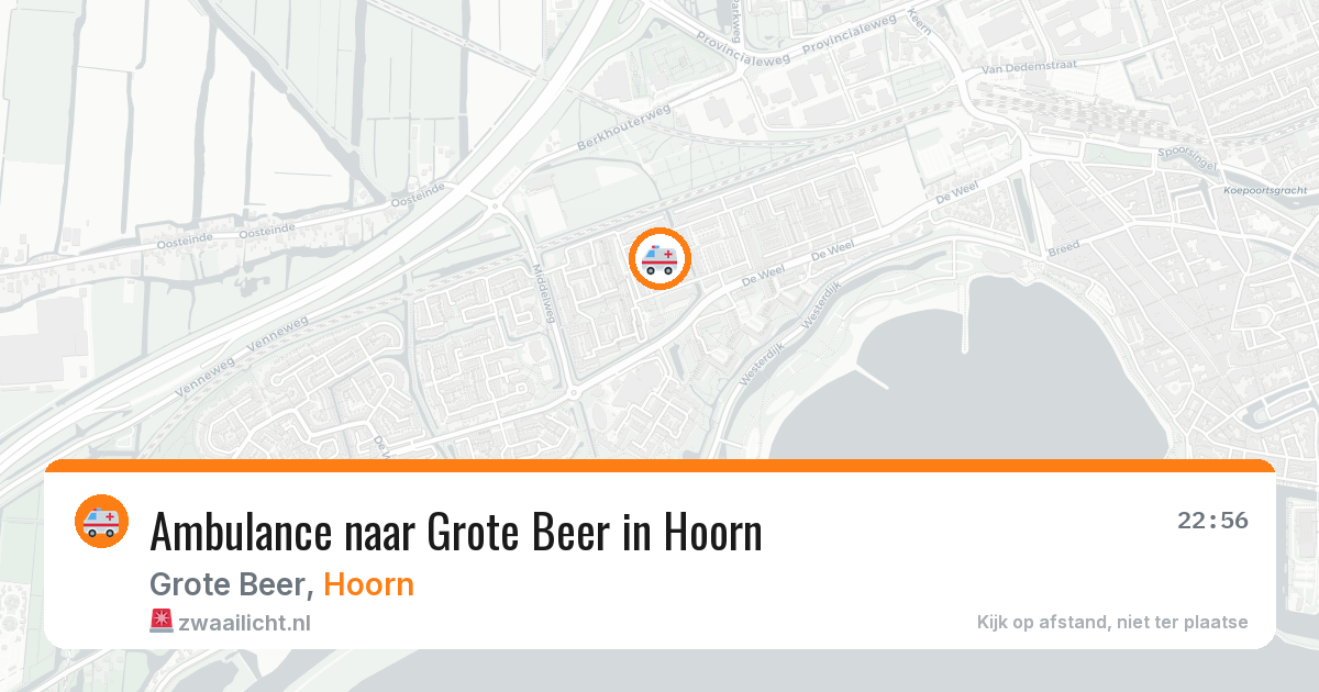 Ambulance naar Grote Beer in Hoorn — 6 jun 2026