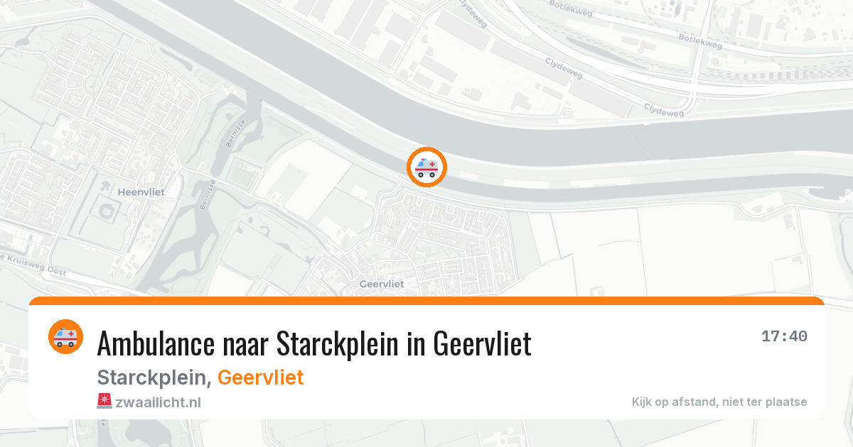 Ambulance naar Starckplein in Geervliet — 2 jul 2026