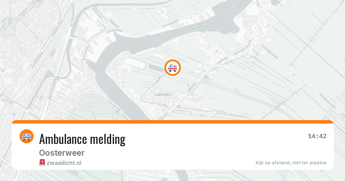 Ambulance melding — 6 jul 2026