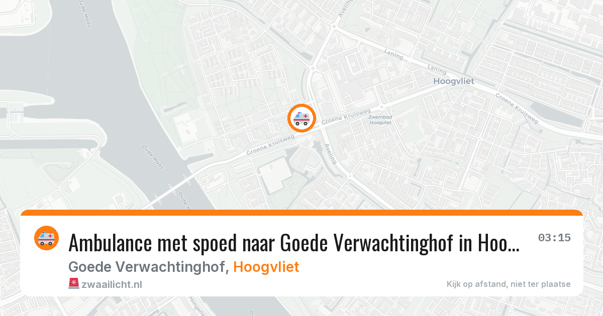 Ambulance met spoed naar Goede Verwachtinghof in Hoogvliet — 26 jun 2026