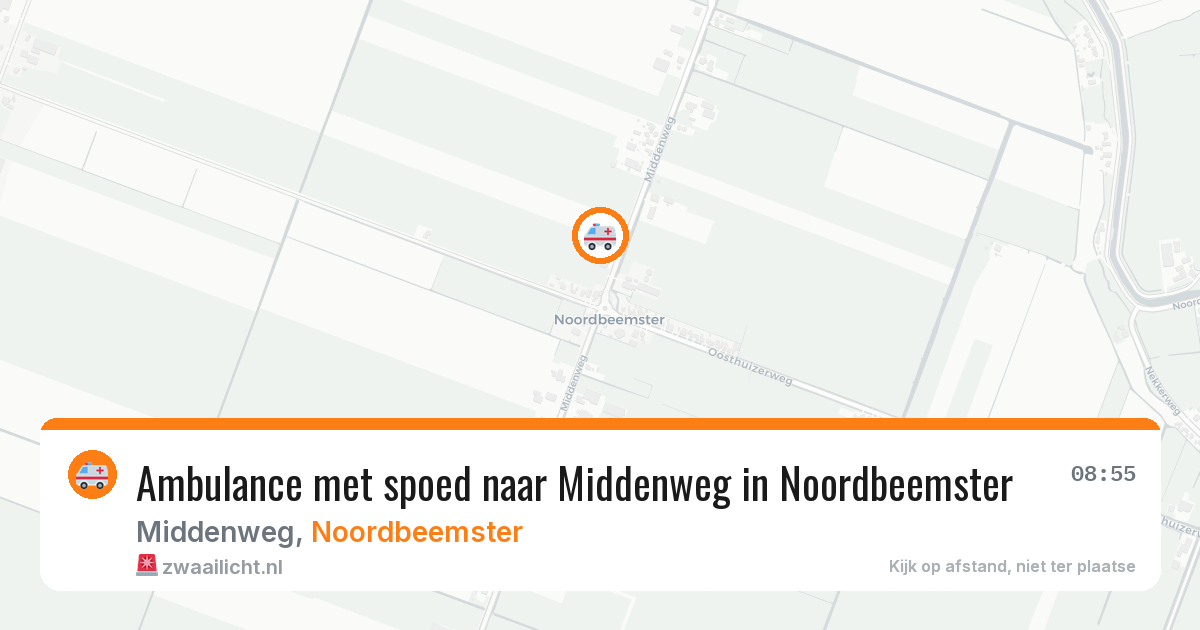 Ambulance met spoed naar Middenweg in Noordbeemster — 13 jun 2026
