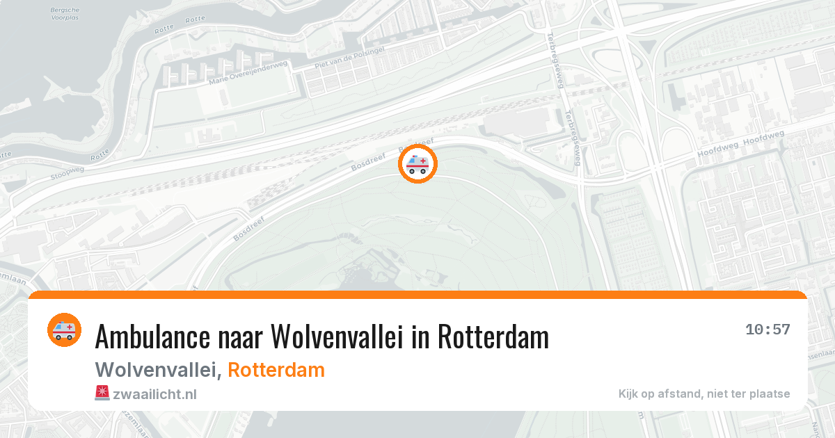 Ambulance naar Wolvenvallei in Rotterdam — 6 mrt 2026