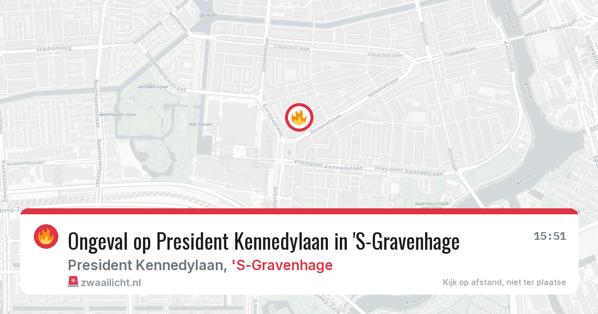 Ongeval op President Kennedylaan in 'S-Gravenhage — 17 mrt 2026