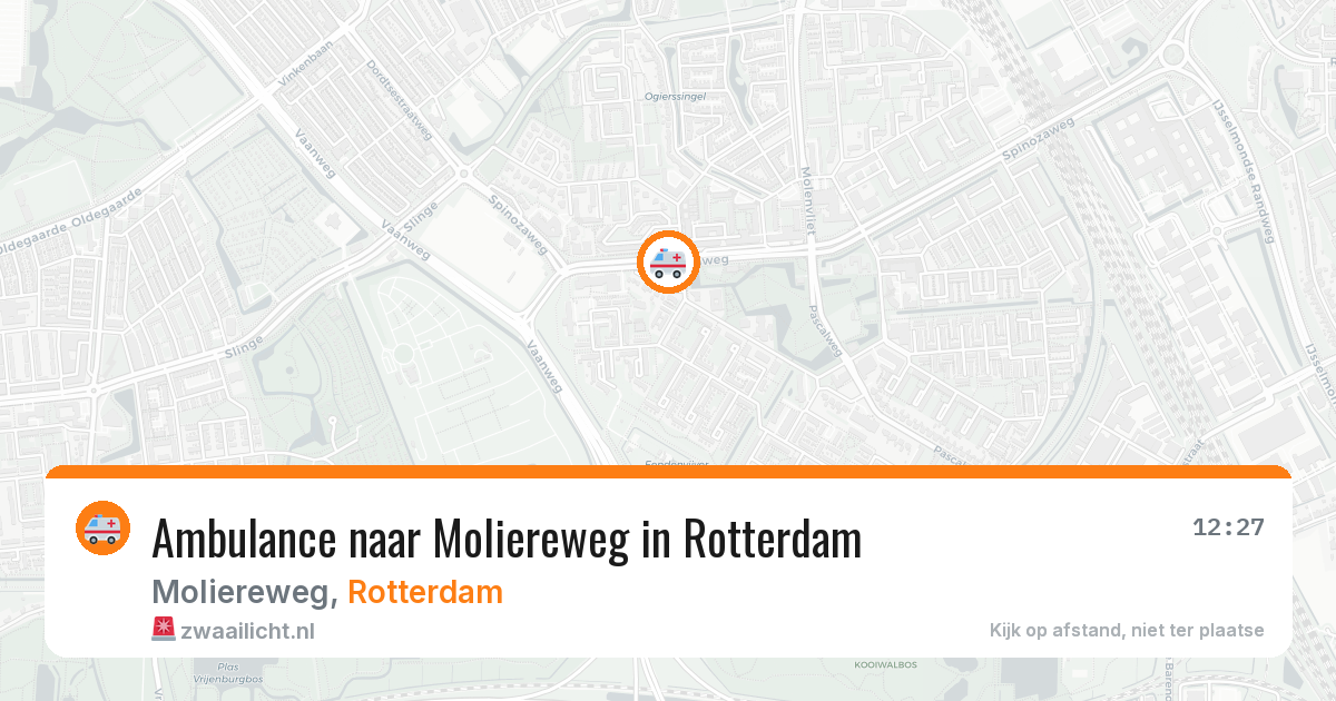 Ambulance naar Moliereweg in Rotterdam — 28 mrt 2026