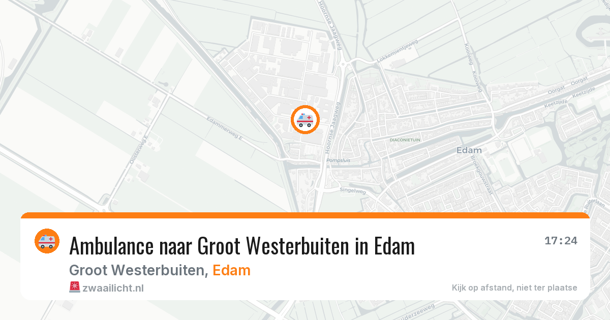 Ambulance naar Groot Westerbuiten in Edam — 25 mrt 2026