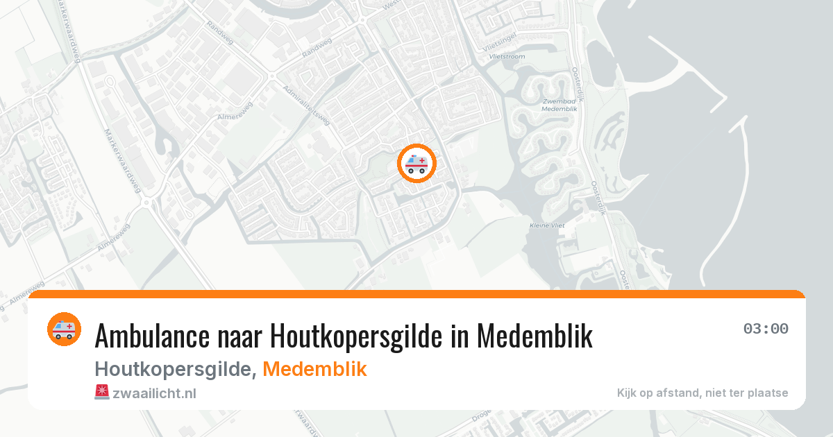 Ambulance naar Houtkopersgilde in Medemblik — 17 mrt 2026