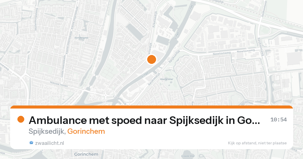 Ambulance met spoed naar Spijksedijk in Gorinchem — 22 aug 2026