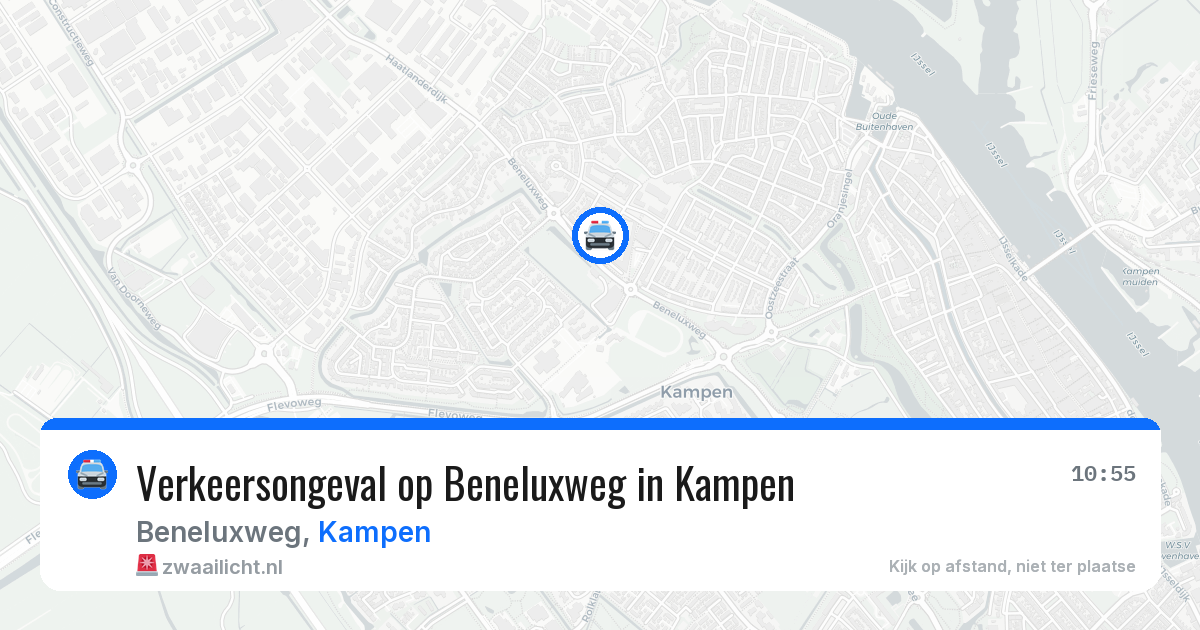Verkeersongeval op Beneluxweg in Kampen — 19 mrt 2026