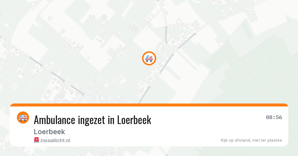 Ambulance ingezet in Loerbeek — 21 mei 2026