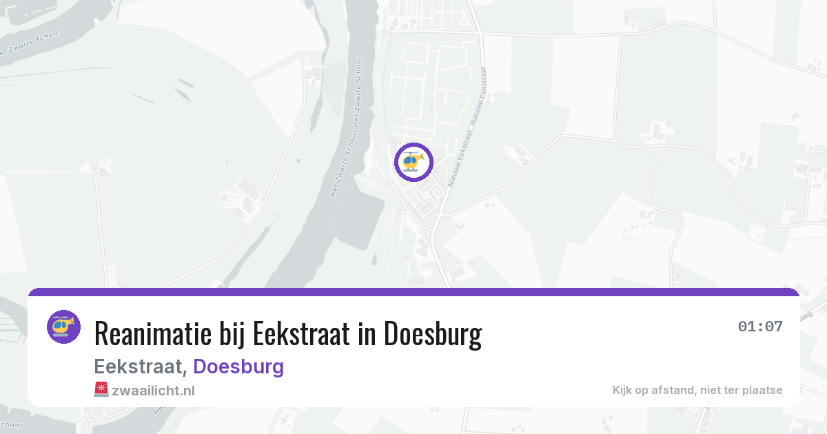 Reanimatie bij Eekstraat in Doesburg — 29 jul 2026