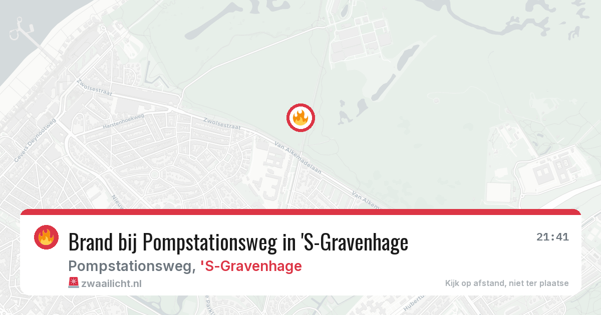 Brand bij Pompstationsweg in 'S-Gravenhage — 4 aug 2026