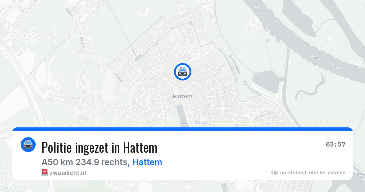 Politie ingezet in Hattem — 30 jun 2026 | 🚨 Zwaailicht.nl