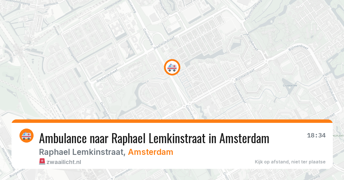 Ambulance naar Raphael Lemkinstraat in Amsterdam — 1 mrt 2026