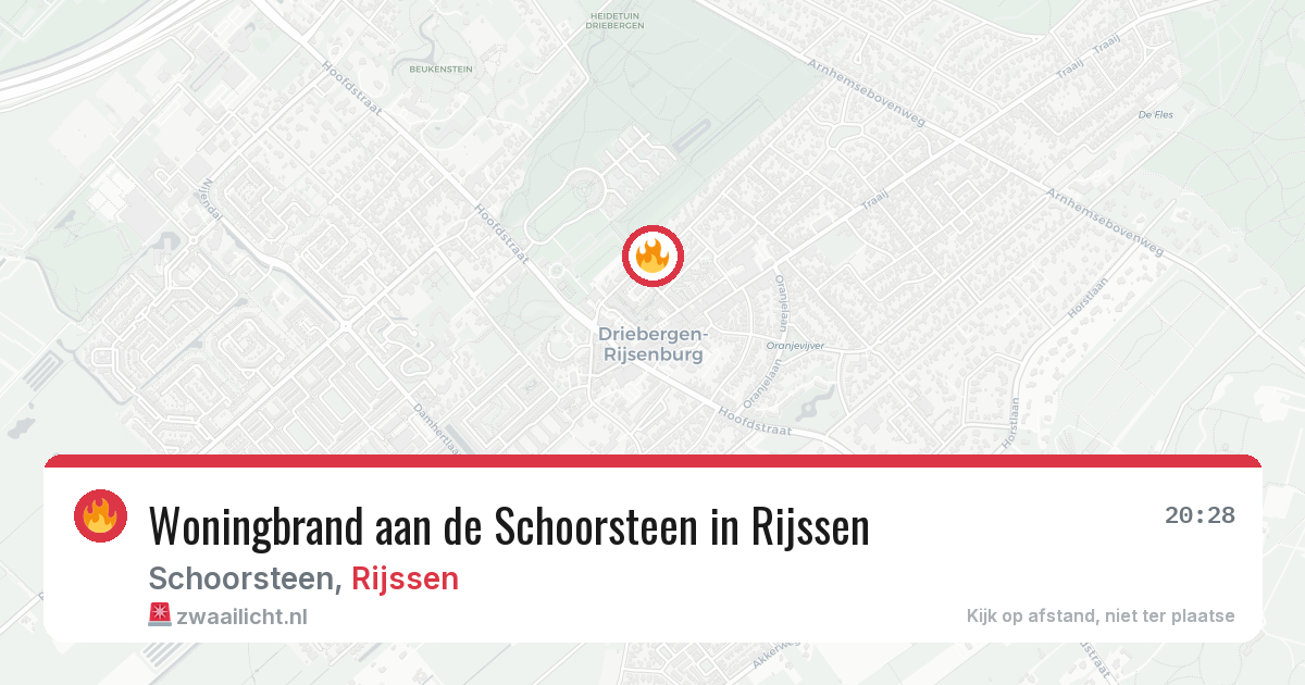 Woningbrand aan de Schoorsteen in Rijssen — 19 mrt 2026