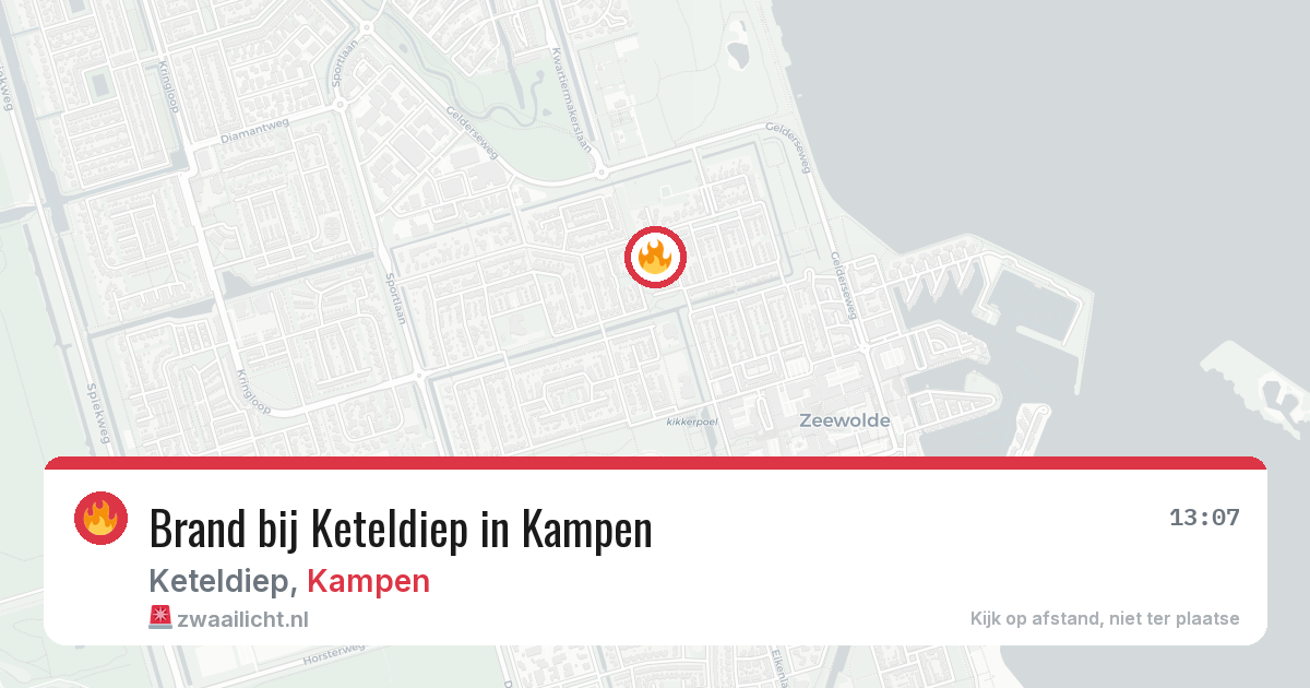 Brand bij Keteldiep in Kampen — 4 mei 2026