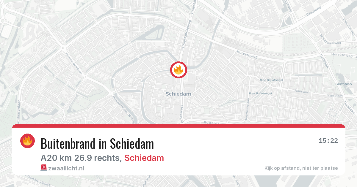 Buitenbrand in Schiedam — 24 jun 2026