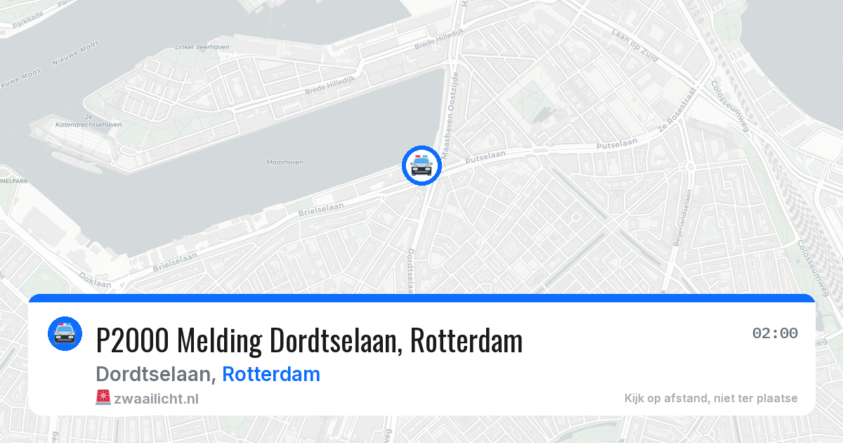 P2000 Melding Dordtselaan, Rotterdam — 29 jan 2026