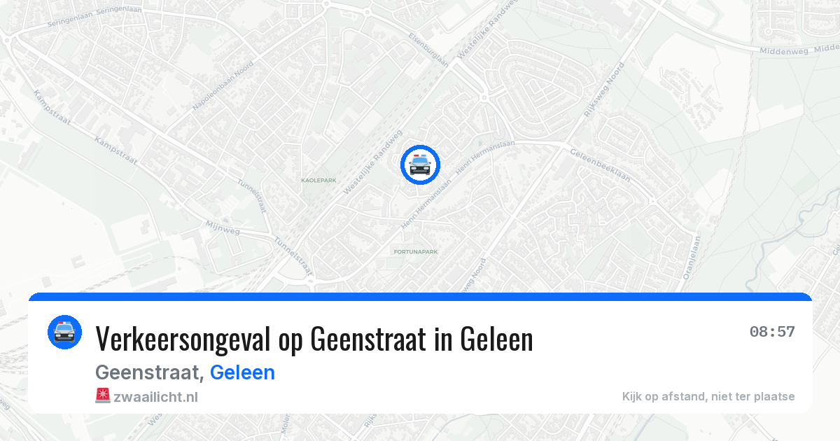 Verkeersongeval op Geenstraat in Geleen — 14 apr 2026