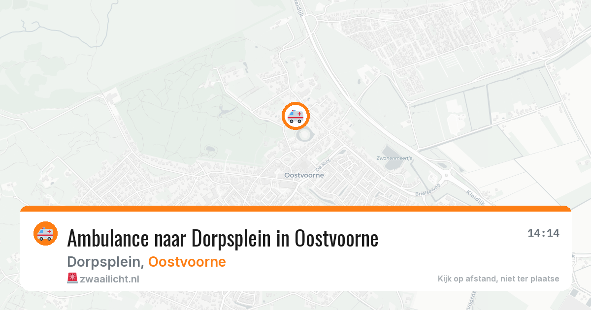 Ambulance naar Dorpsplein in Oostvoorne — 5 jul 2026