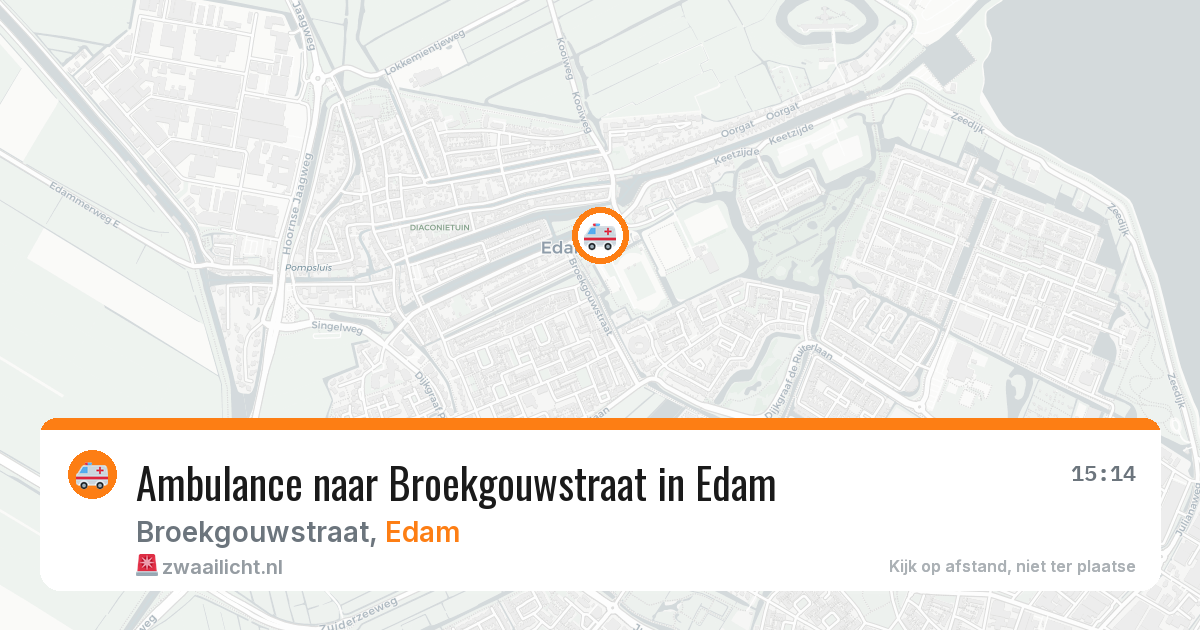 Ambulance naar Broekgouwstraat in Edam — 12 aug 2026