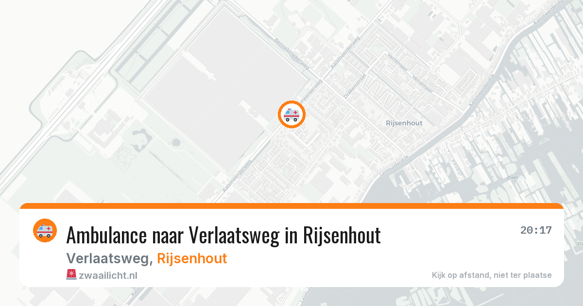 Ambulance naar Verlaatsweg in Rijsenhout — 10 aug 2026