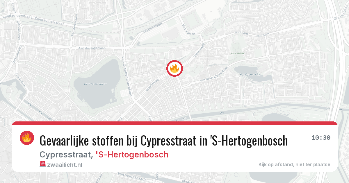 Gevaarlijke stoffen bij Cypresstraat in 'S-Hertogenbosch — 29 jan 2026