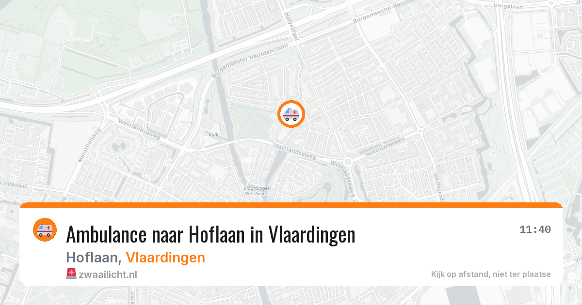 Ambulance naar Hoflaan in Vlaardingen — 23 mrt 2026