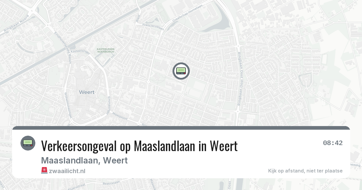 Verkeersongeval op Maaslandlaan in Weert — 30 jun 2026