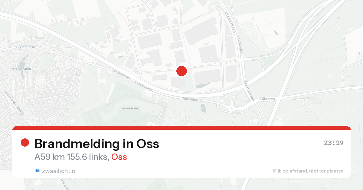 Brandmelding in Oss — 21 aug 2026