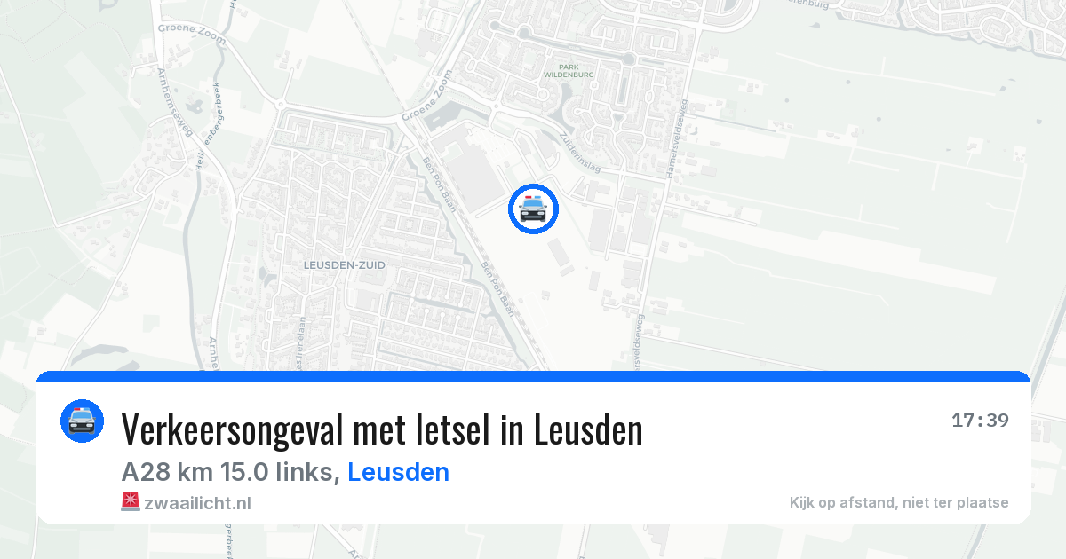 Verkeersongeval met letsel in Leusden — 30 mei 2026
