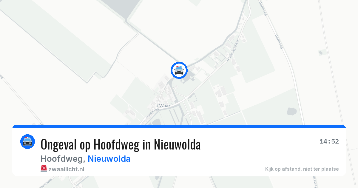 Ongeval op Hoofdweg in Nieuwolda — 27 mei 2026