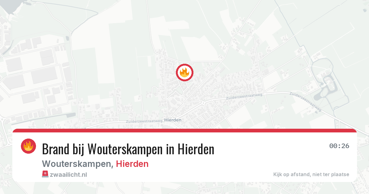 Brand bij Wouterskampen in Hierden — 1 jul 2026