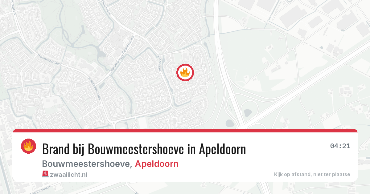 Brand bij Bouwmeestershoeve in Apeldoorn — 28 jun 2026