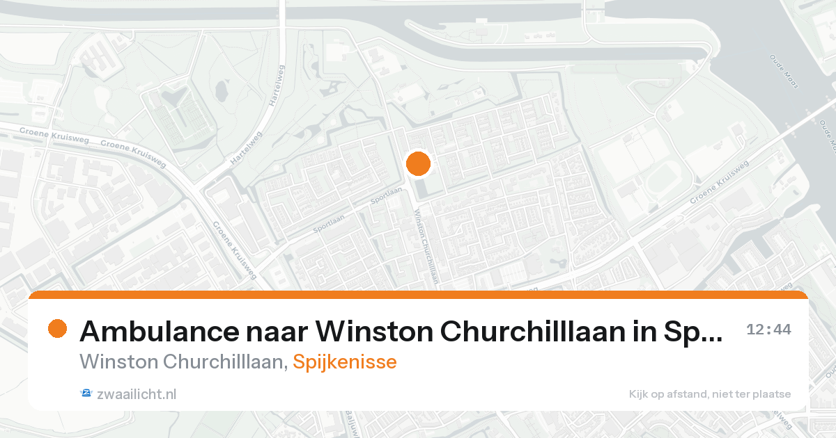 Ambulance naar Winston Churchilllaan in Spijkenisse — 17 aug 2026