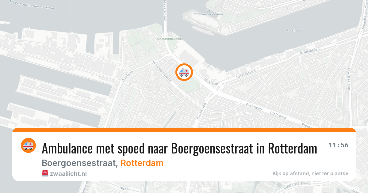 Ambulance met spoed naar Boergoensestraat in Rotterdam — 12 mrt 2026