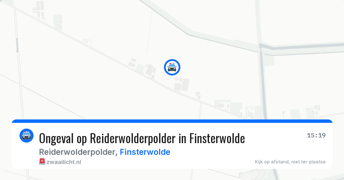 Ongeval op Reiderwolderpolder in Finsterwolde — 11 jun 2026