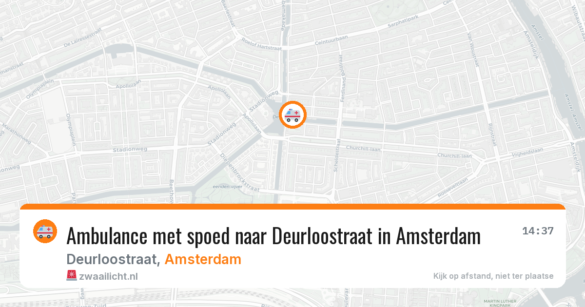 Ambulance met spoed naar Deurloostraat in Amsterdam — 20 mei 2026
