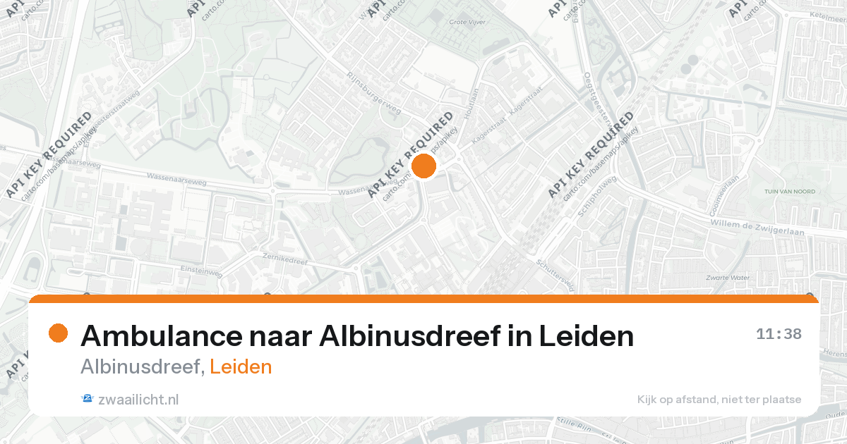 Ambulance naar Albinusdreef in Leiden — 11 mrt 2026