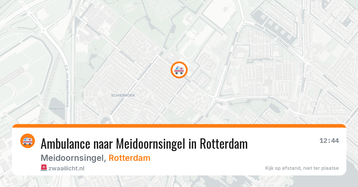 Ambulance naar Meidoornsingel in Rotterdam — 30 jan 2026