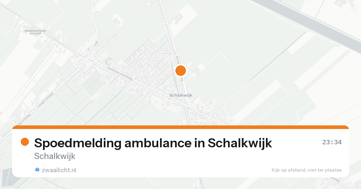 Spoedmelding ambulance in Schalkwijk — 7 feb 2026