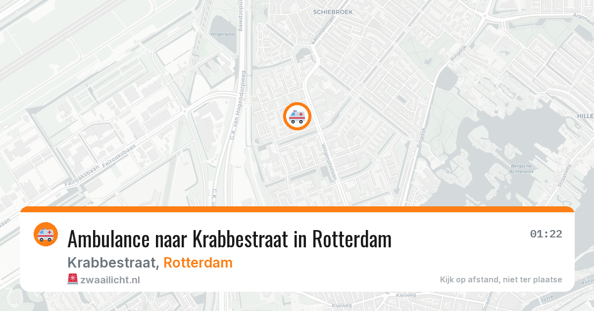 Ambulance naar Krabbestraat in Rotterdam — 26 jun 2026