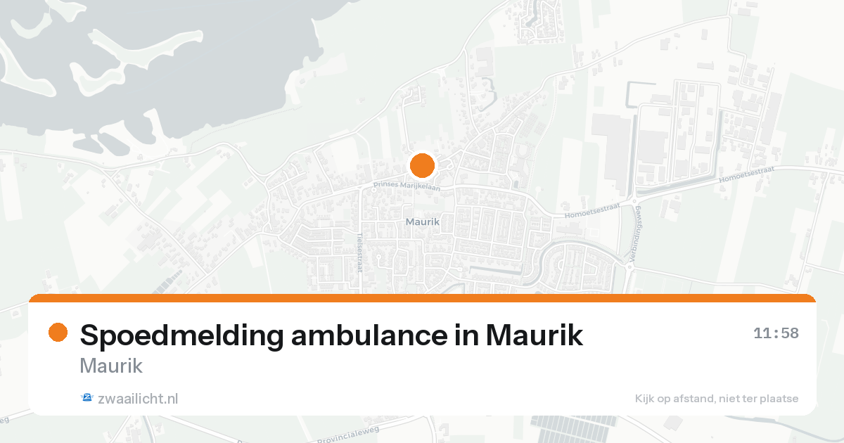 Spoedmelding ambulance in Maurik — 4 jul 2026