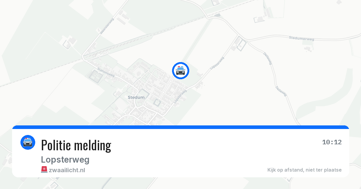 Politie melding — 29 jun 2026