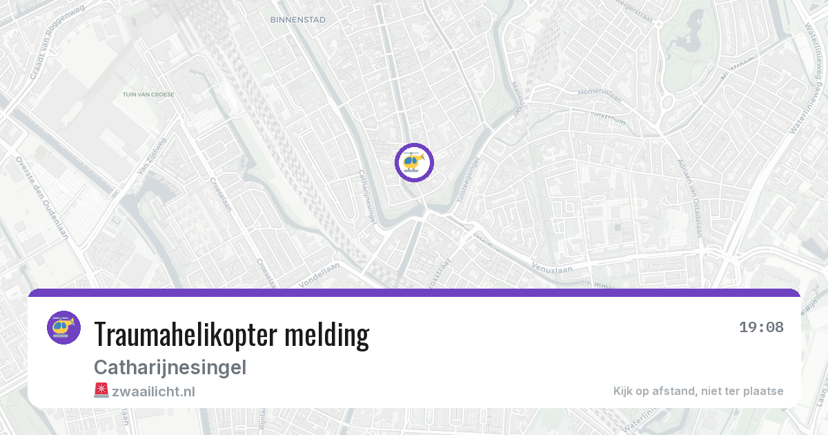Traumahelikopter melding — 27 apr 2026