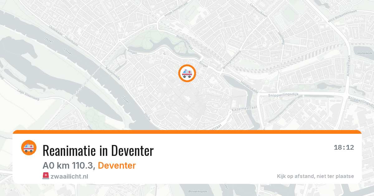 Reanimatie in Deventer — 4 apr 2026