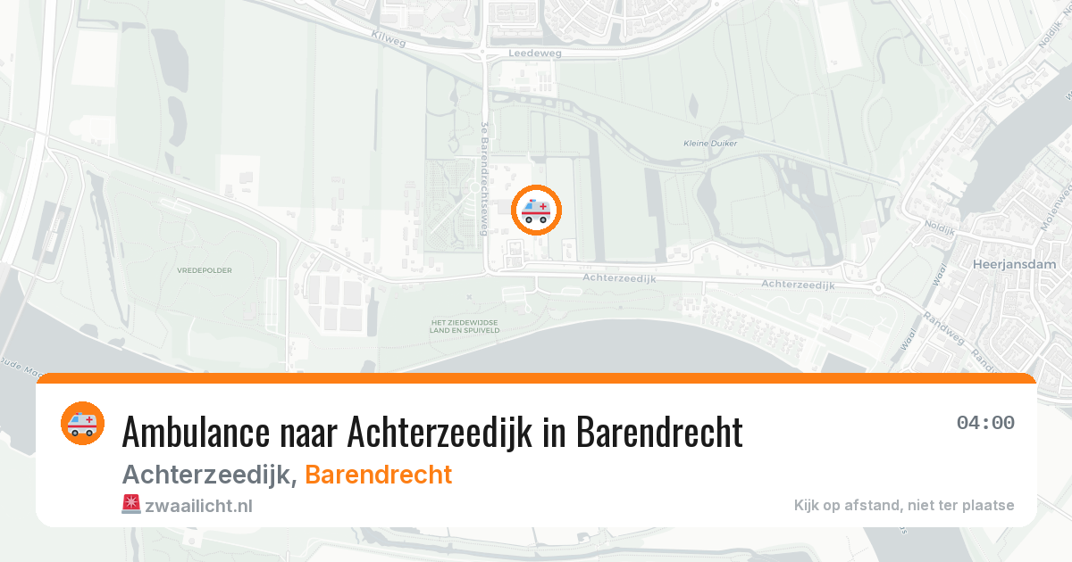 Ambulance naar Achterzeedijk in Barendrecht — 28 mei 2026